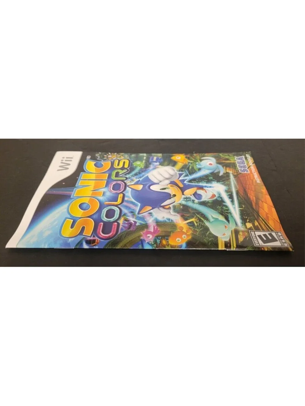 Sonic Colors (Nintendo Wii, 2010) w/Case & Manual Tested/Works